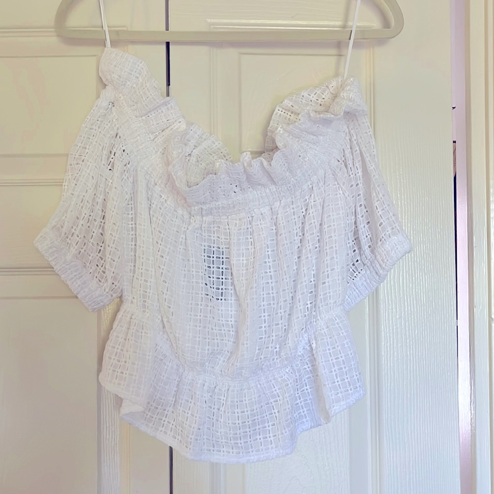 Express Off the Shoulder Eyelet ***BRAND NEW**